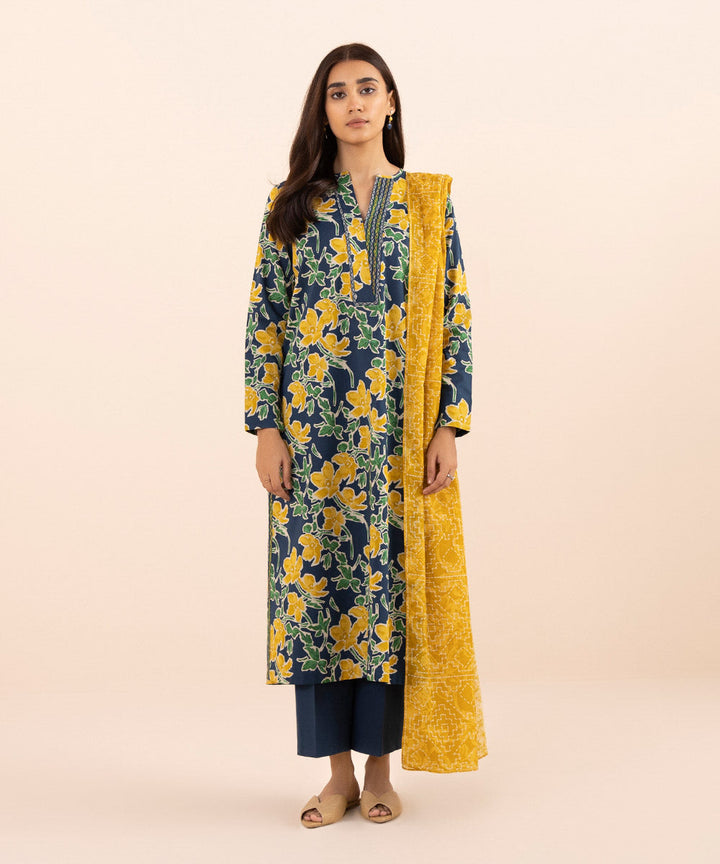 3 Piece - Printed Lawn Suit