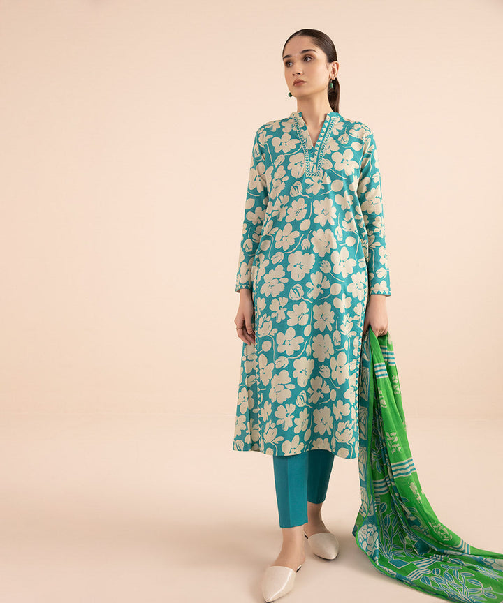 3 Piece - Printed Lawn Suit