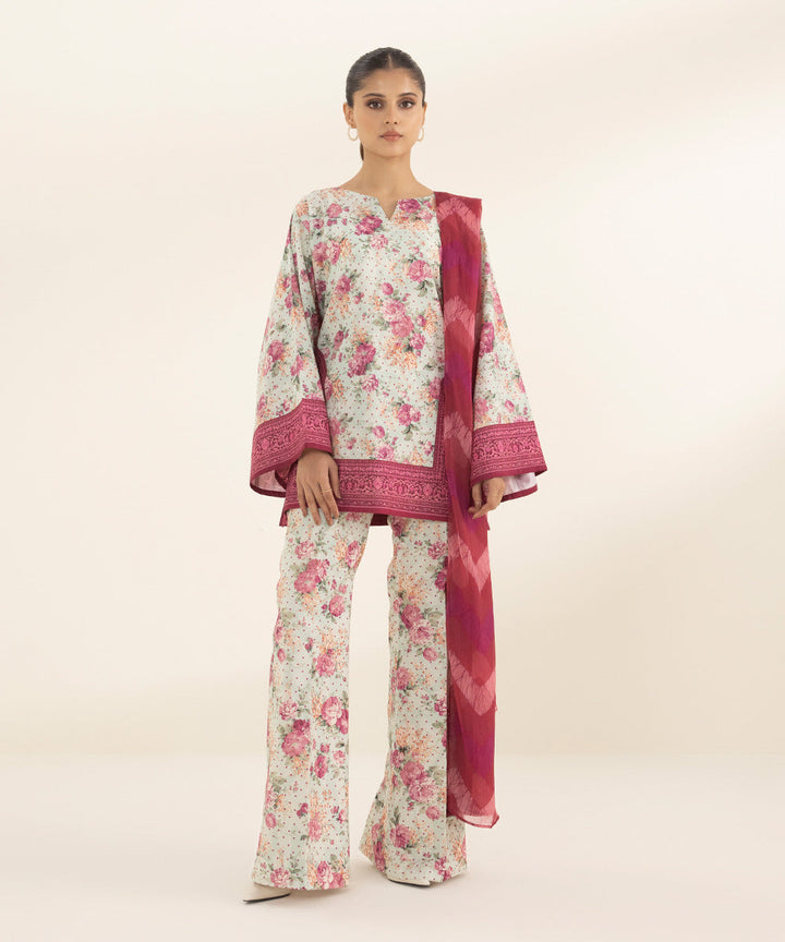 3 Piece - Printed Lawn Suit