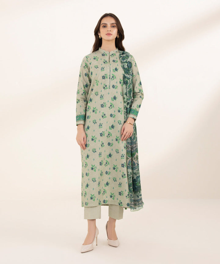 3 Piece - Printed Lawn Suit