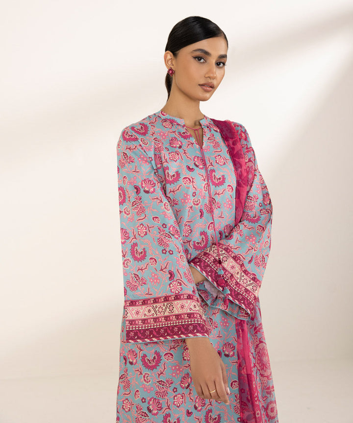 3 Piece - Printed Lawn Suit