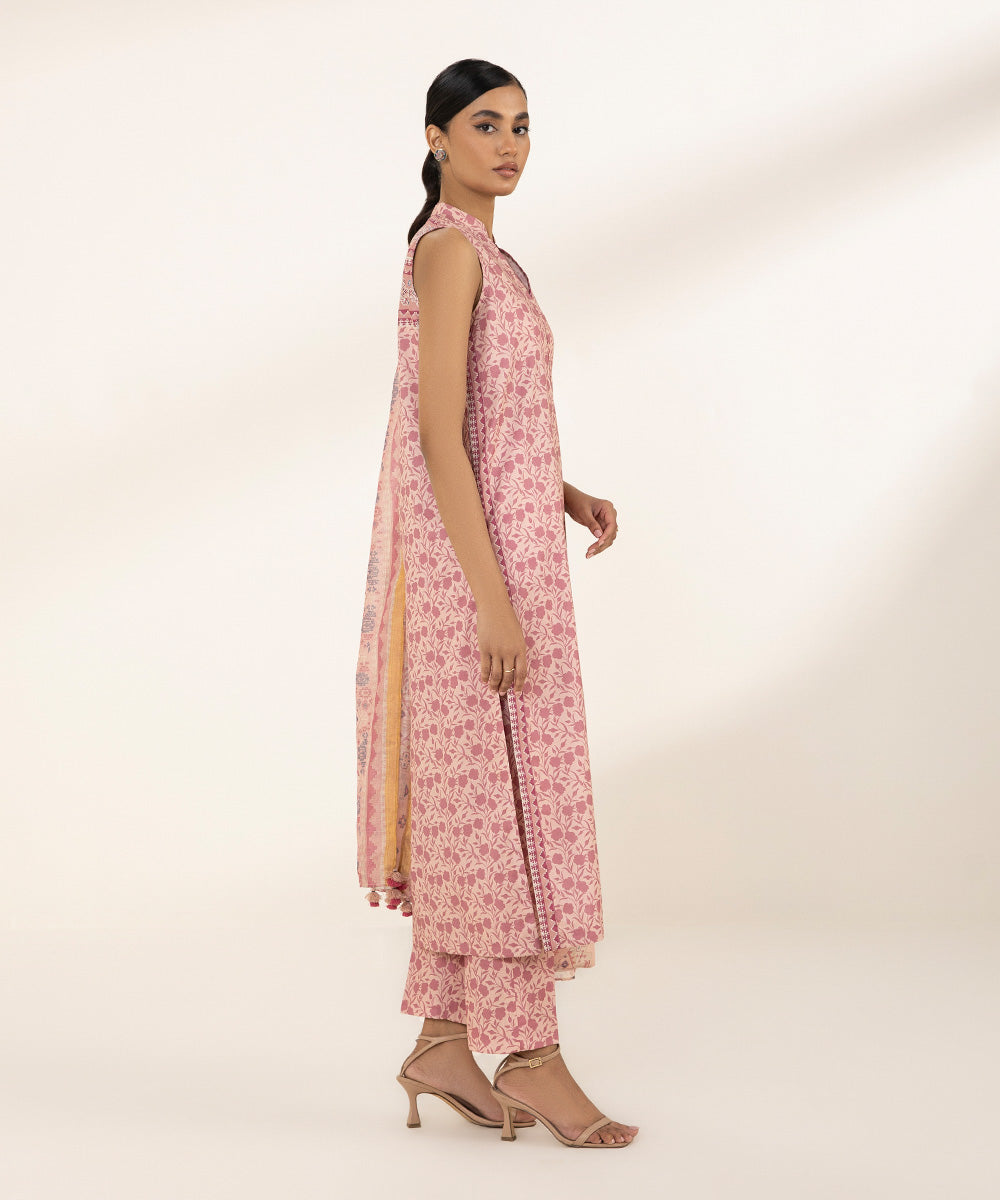 3 Piece - Printed Lawn Suit