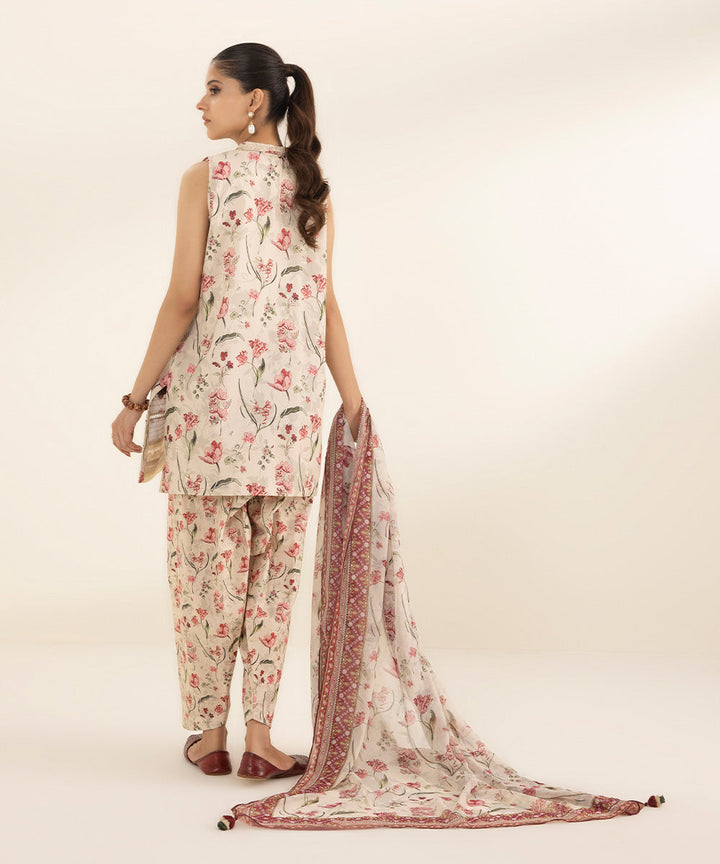 3 Piece - Printed Lawn Suit