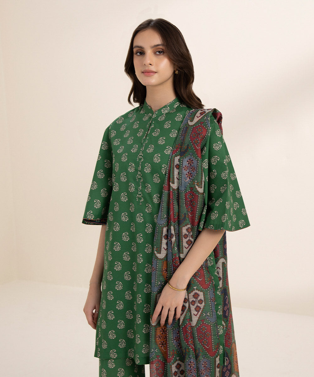 3 Piece - Printed Lawn Suit