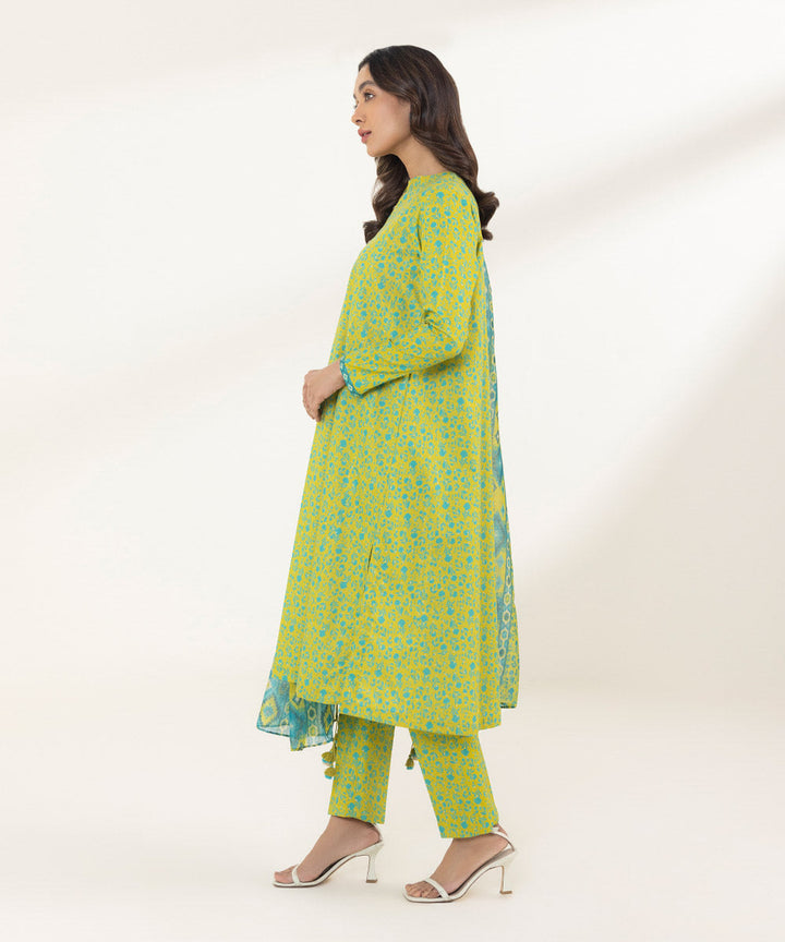 3 Piece - Printed Lawn Suit