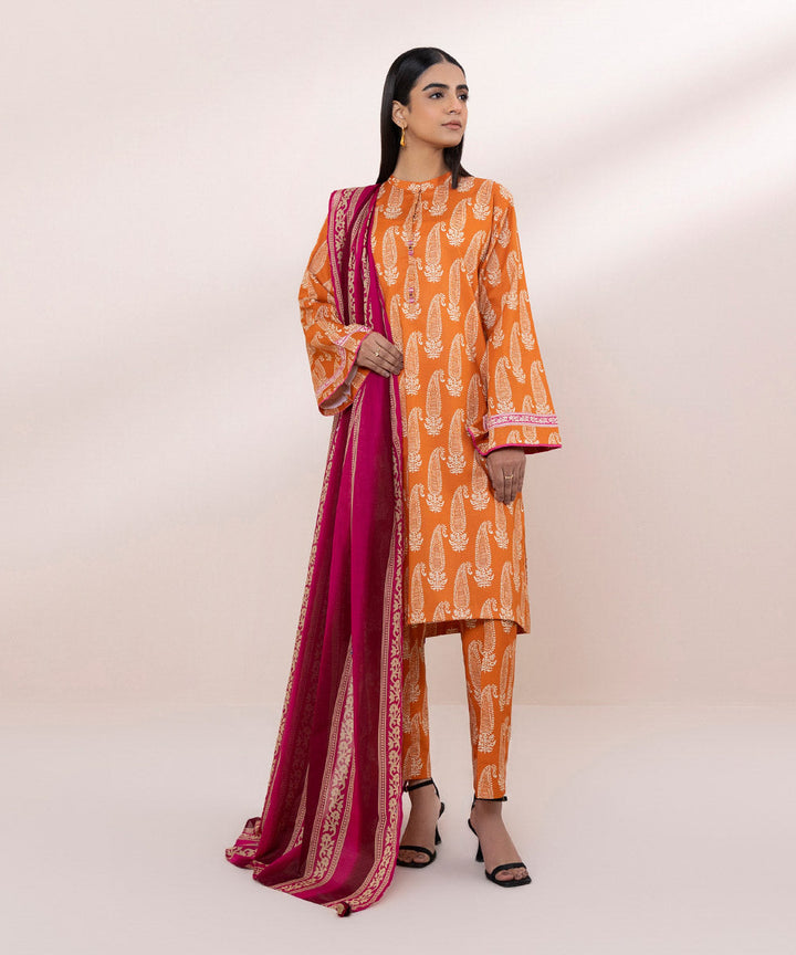 3 Piece - Printed Lawn Suit