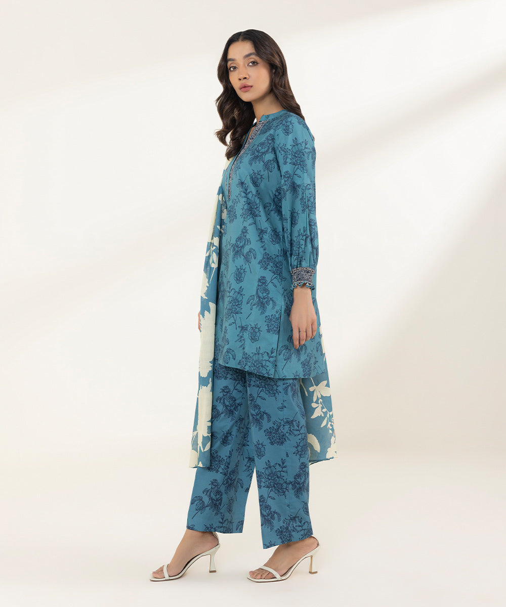 3 Piece - Printed Lawn Suit