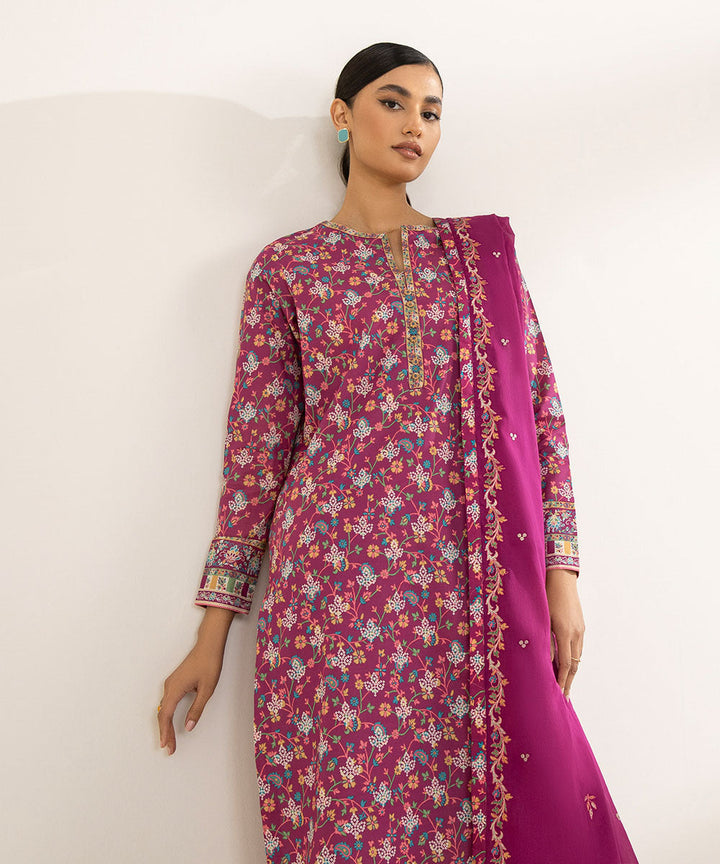 3 Piece - Embroidered Lawn Suit