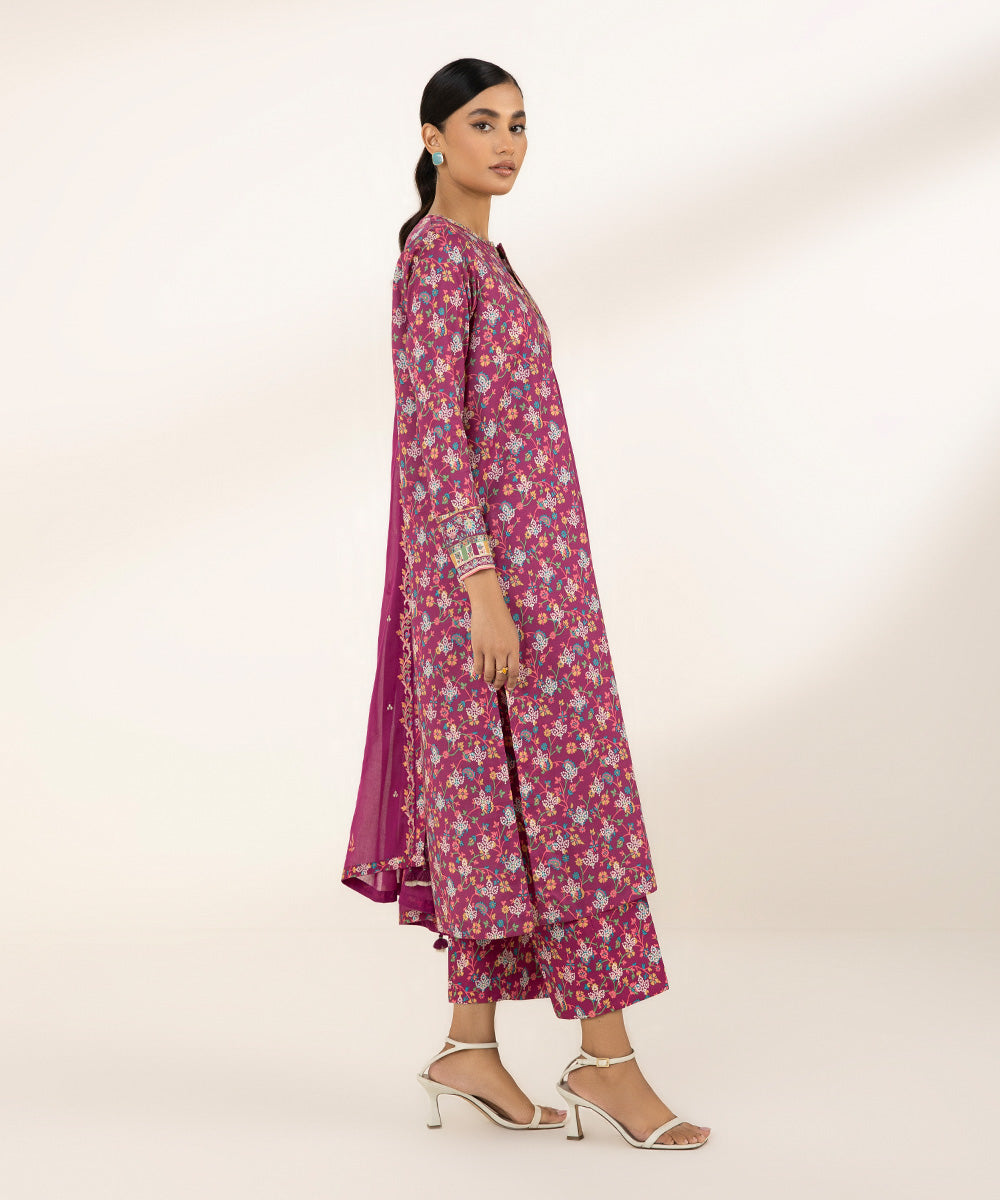 3 Piece - Embroidered Lawn Suit