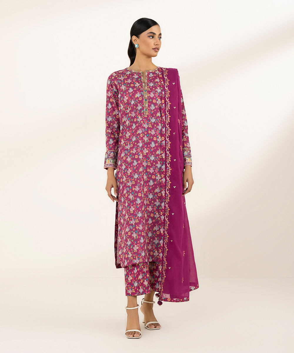 3 Piece - Embroidered Lawn Suit