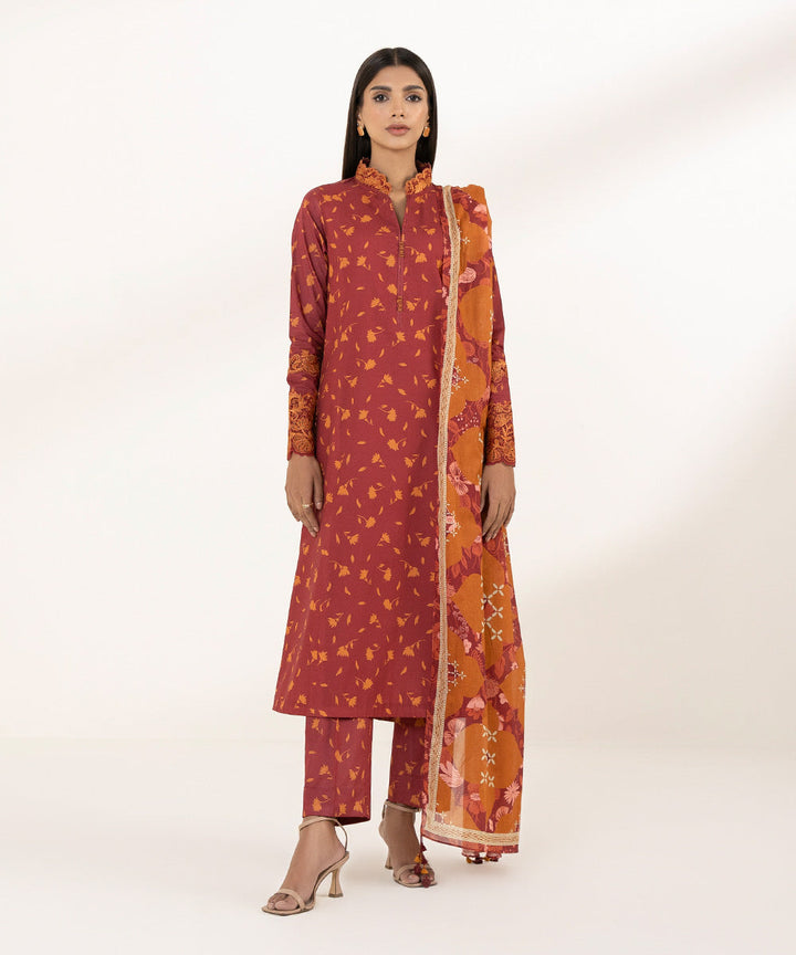 3 Piece - Embroidered Lawn Suit