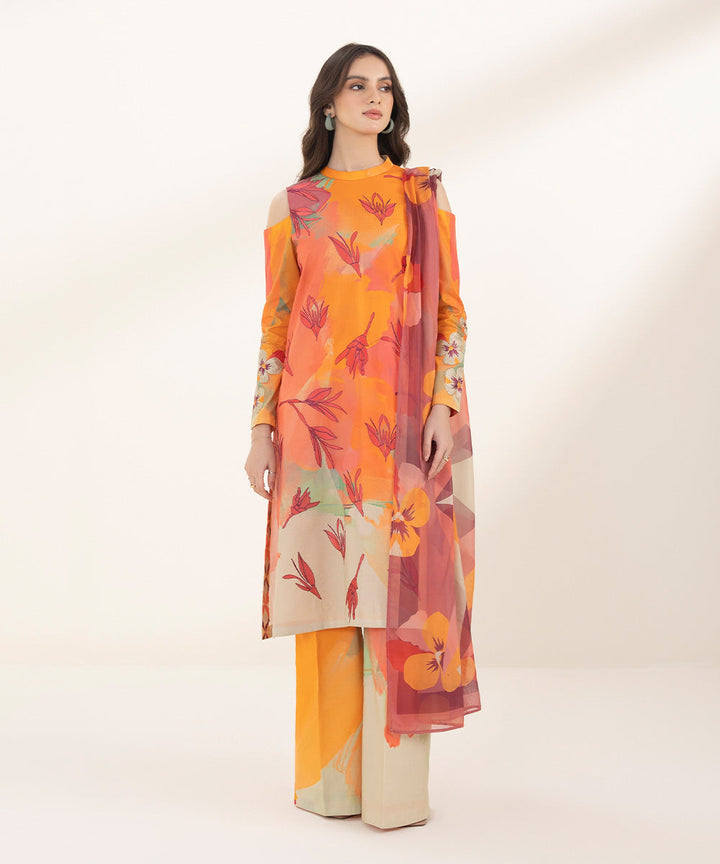 3 Piece - Embroidered Lawn Suit