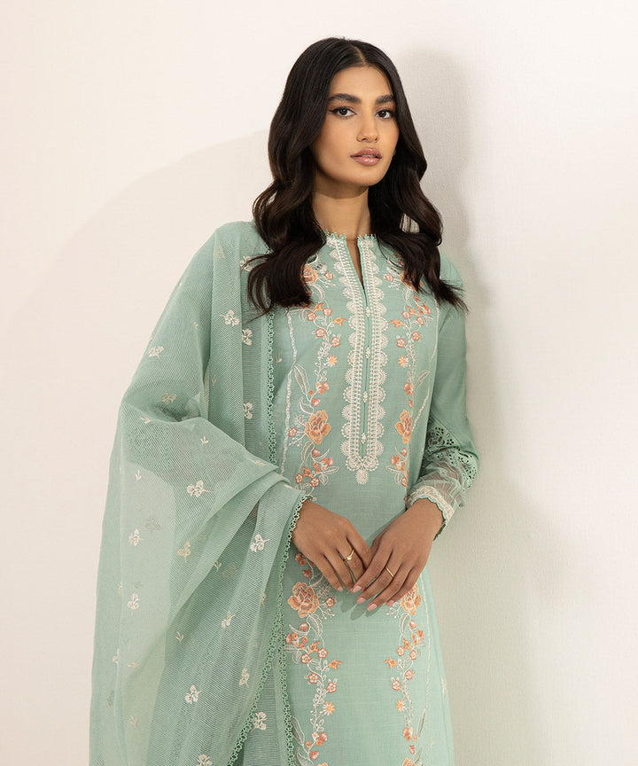 3 Piece - Embroidered Lawn Suit