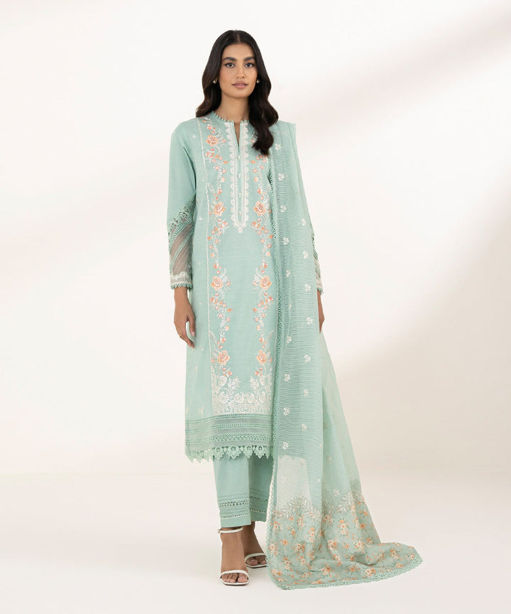 3 Piece - Embroidered Lawn Suit