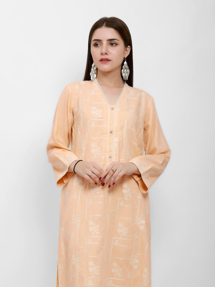 Pret 1Pc Embroidered Jacquard Shirt - EWTKE21-67435