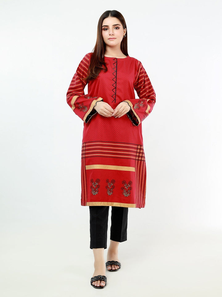 Pret 1Pc Printed Cambric Shirt - EWTKP21-67834