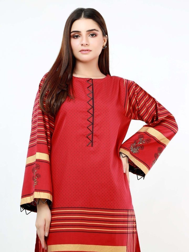 Pret 1Pc Printed Cambric Shirt - EWTKP21-67834