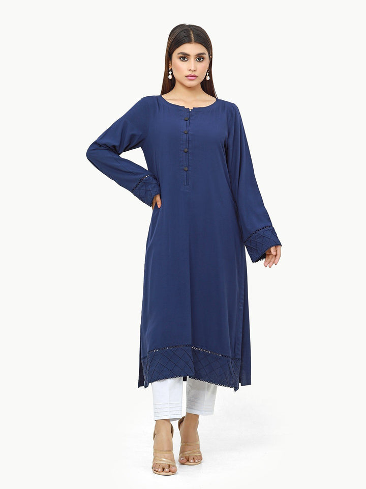 Pret 1Pc Plain Cotton Shirt - EWTKS22-68427