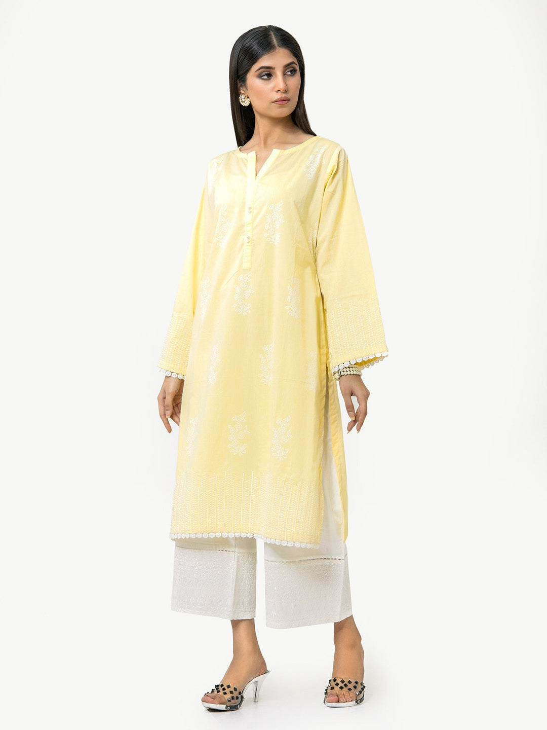 Pret 1Pc Embroidered Poly Viscose Shirt - EWTKE22-67728