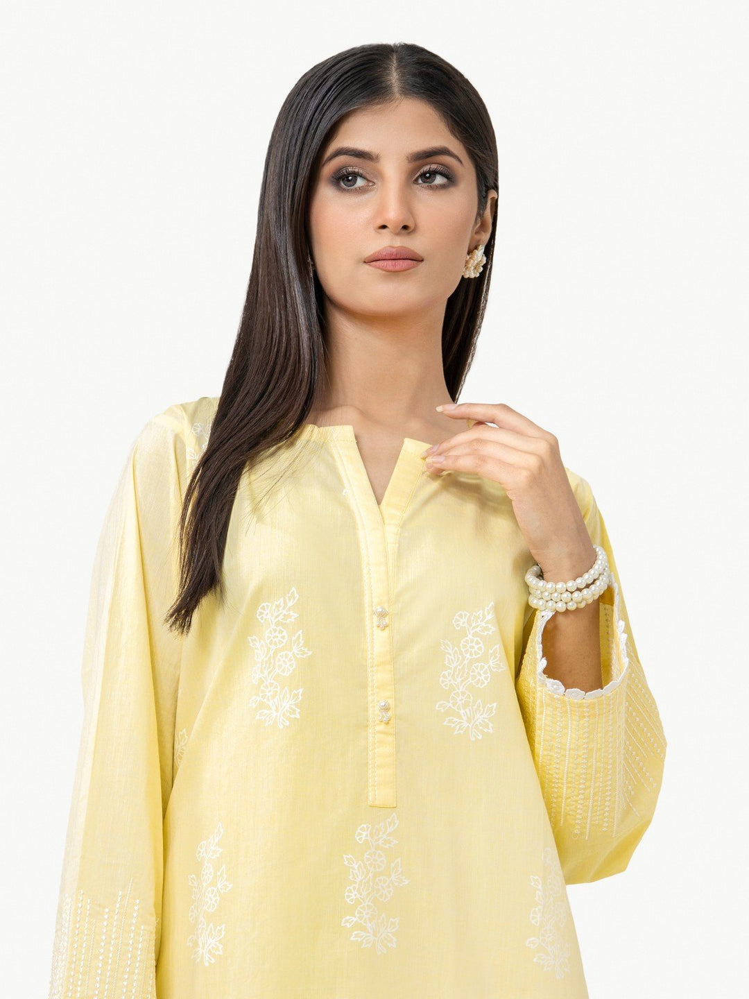 Pret 1Pc Embroidered Poly Viscose Shirt - EWTKE22-67728