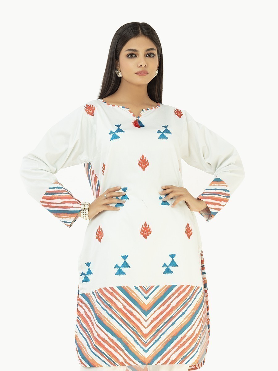 Pret 1Pc Embroidered Cambric Shirt - EWTKE22-67881
