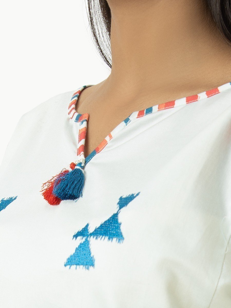 Pret 1Pc Embroidered Cambric Shirt - EWTKE22-67881