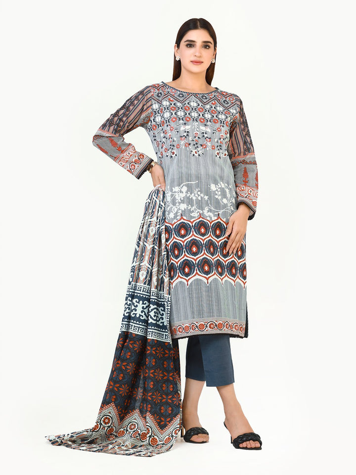 Pret 3Pc Embroidered White Suit - EWTKE22-67908 (3P)