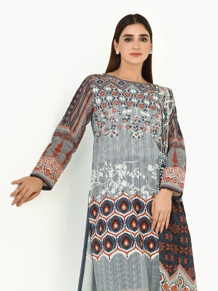 Pret 3Pc Embroidered White Suit - EWTKE22-67908 (3P)
