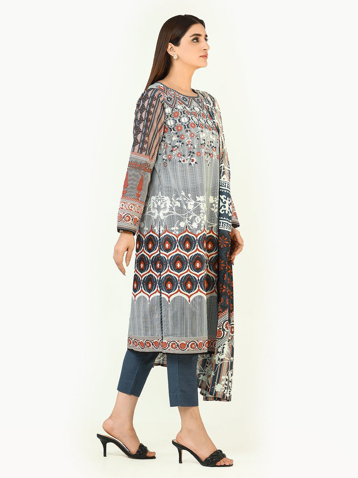Pret 3Pc Embroidered White Suit - EWTKE22-67908 (3P)