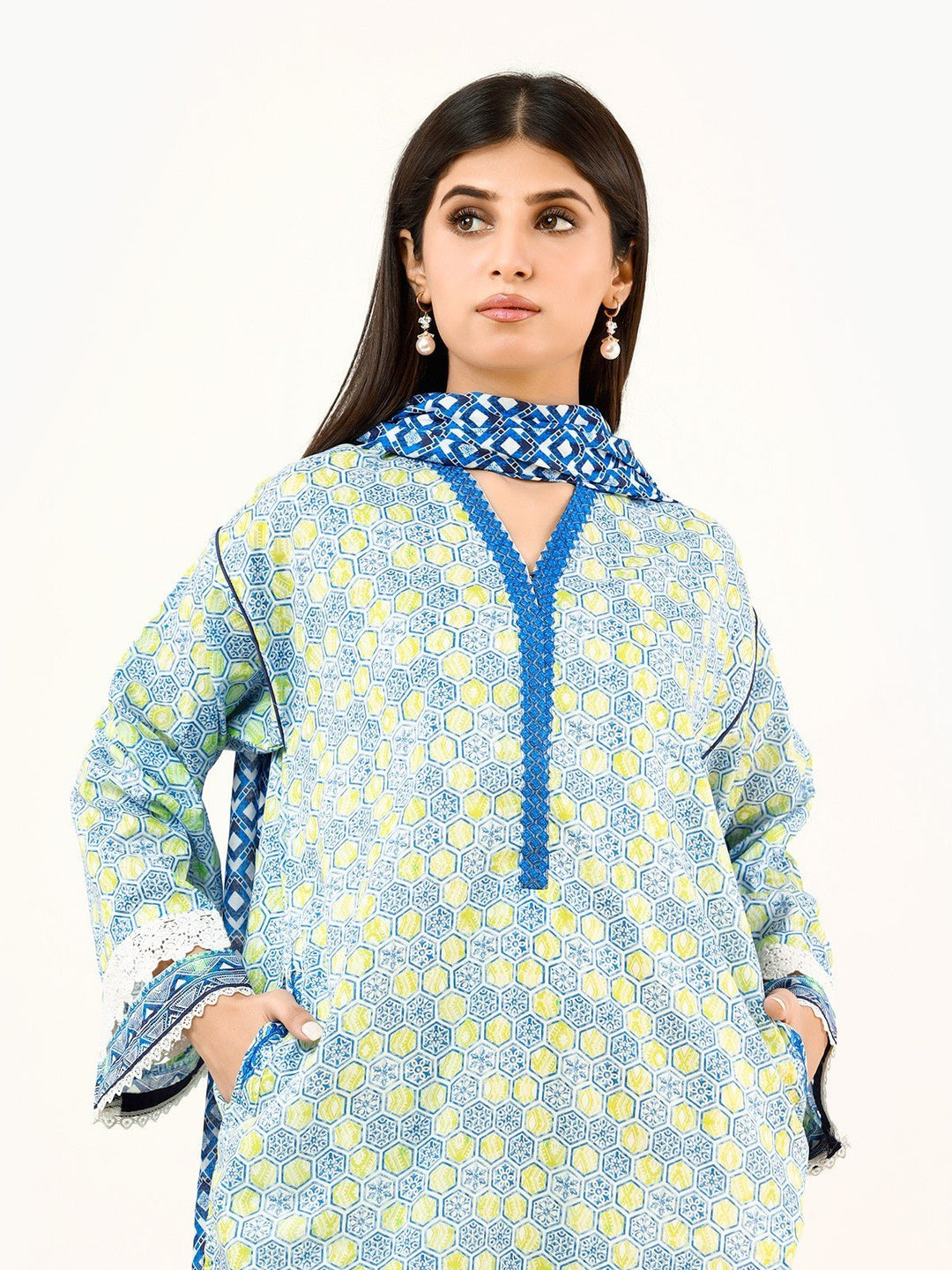 Pret 1Pc Embroidered Lawn Shirt - EWTKE22-67973