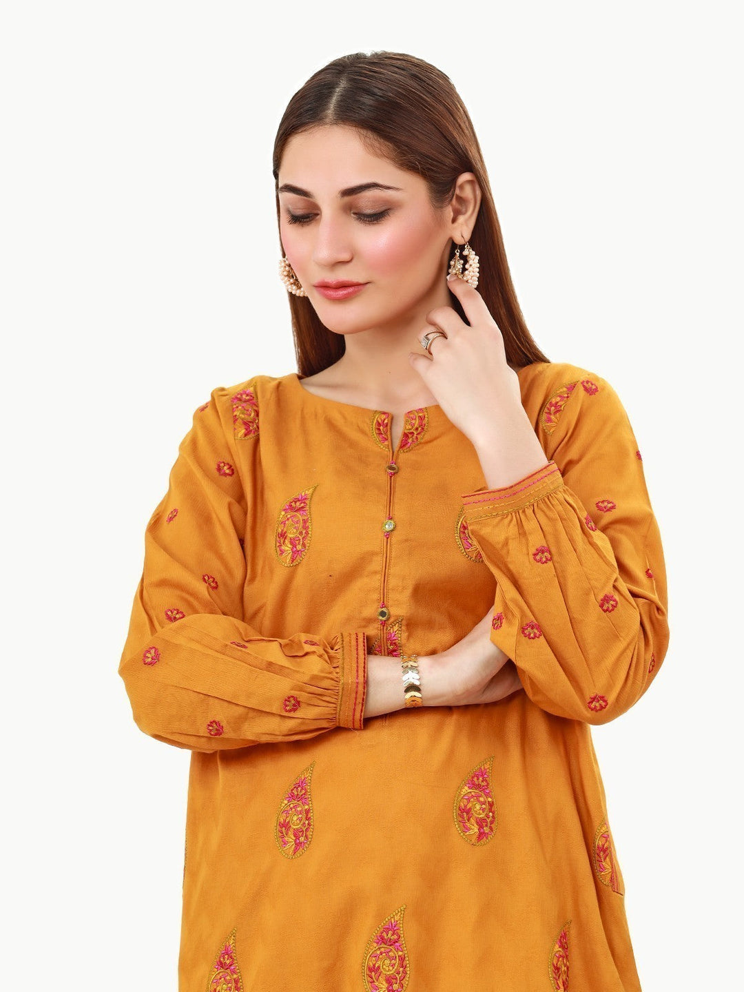 Pret 1Pc Embroidered Dobby Shirt - EWTKE22-68026