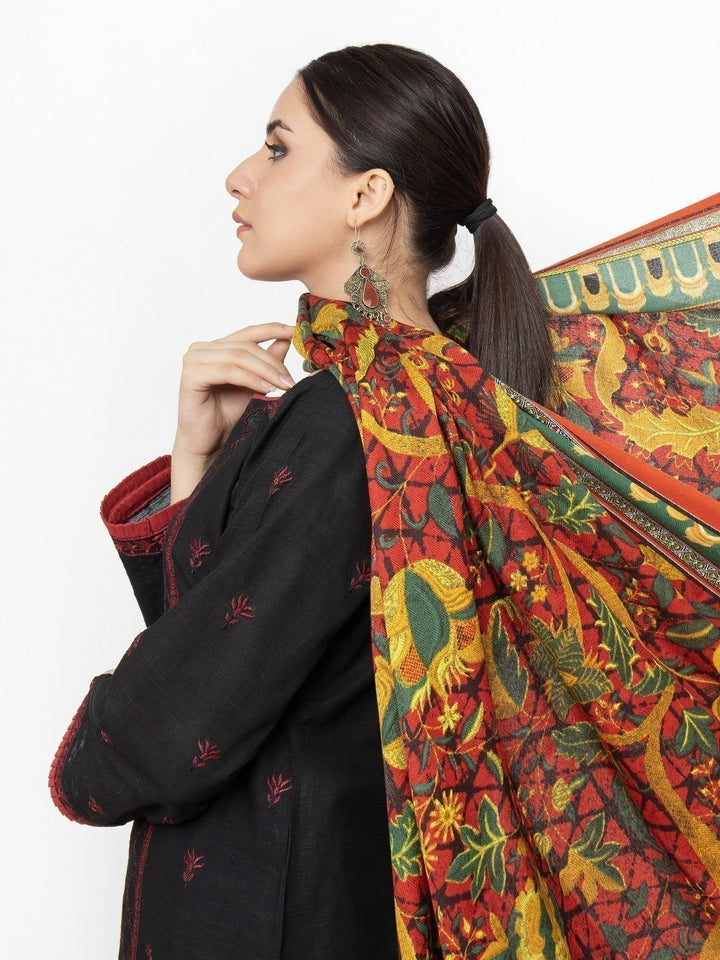 Pret 3Pc Embroidered Black Suit - EWTKE22-68076 (3P)