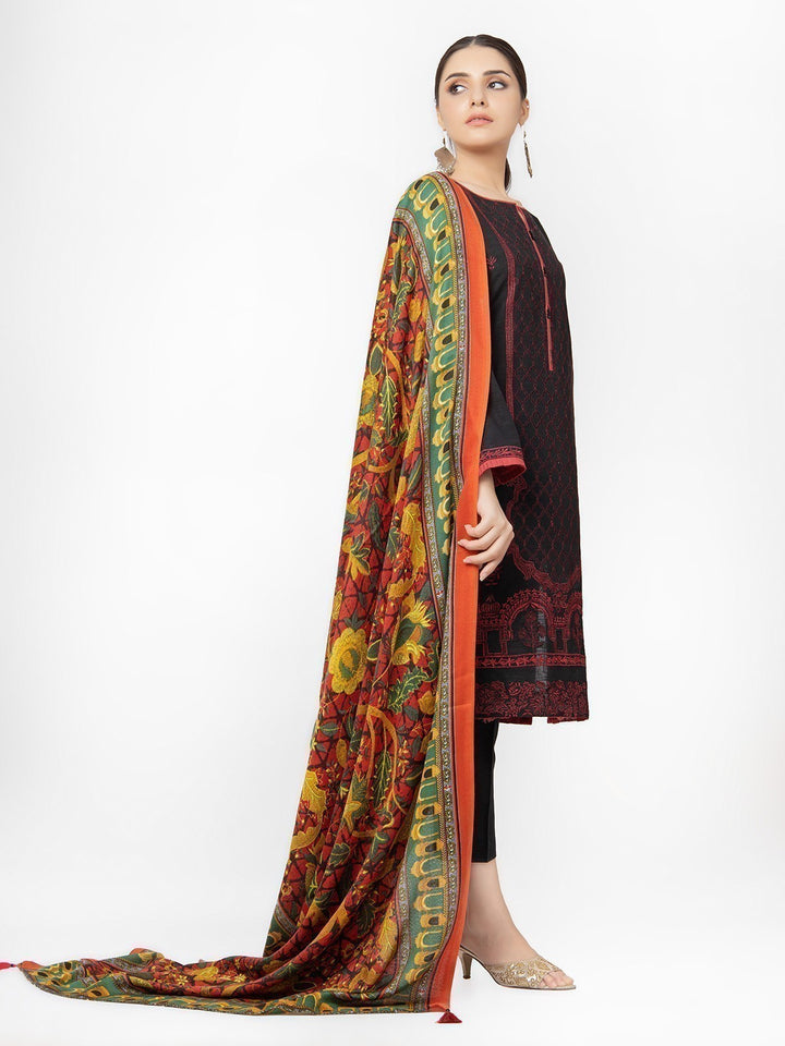 Pret 3Pc Embroidered Black Suit - EWTKE22-68076 (3P)
