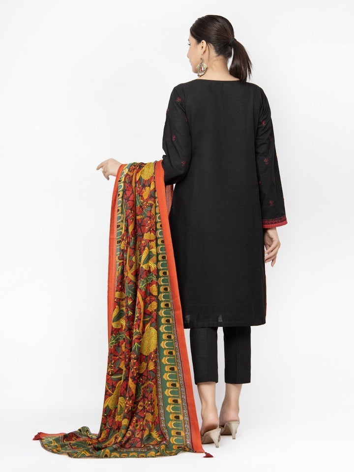 Pret 3Pc Embroidered Black Suit - EWTKE22-68076 (3P)