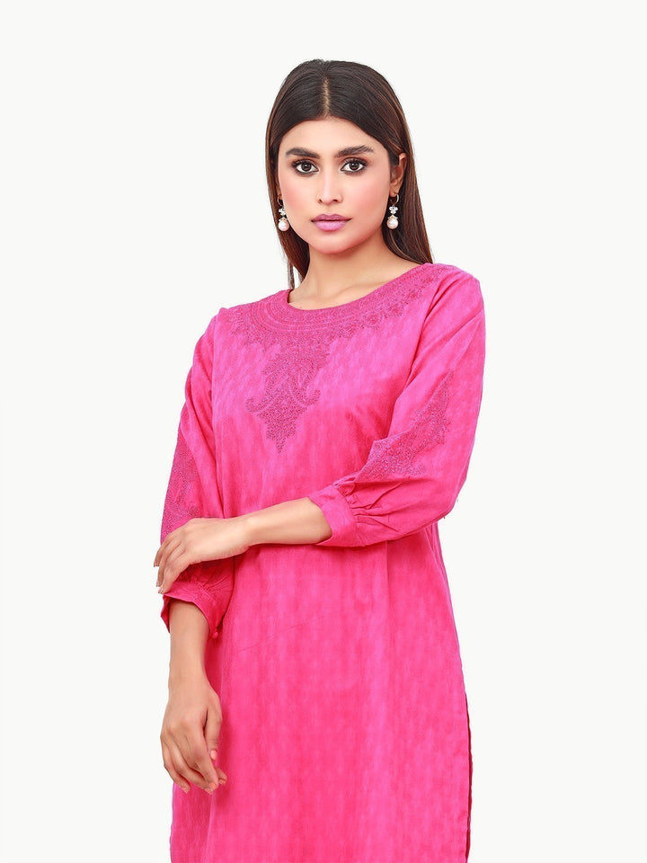 Pret 1Pc Embroidered Dobby Shirt - EWTKE22-68079