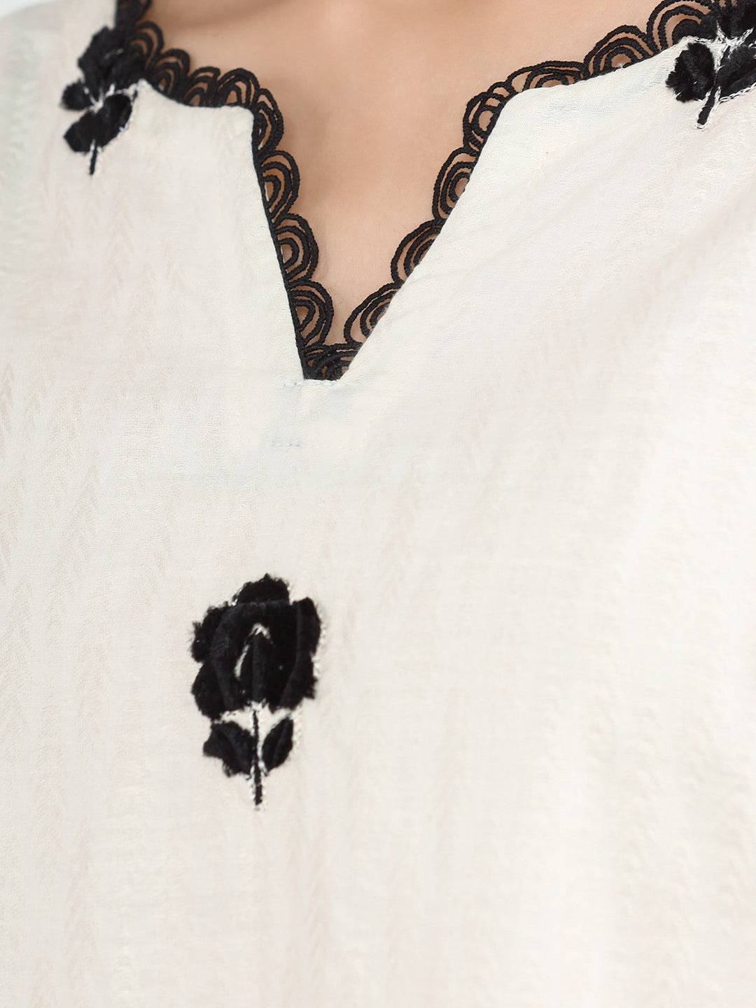 Pret 1Pc Embroidered Dobby Shirt - EWTKE22-68083