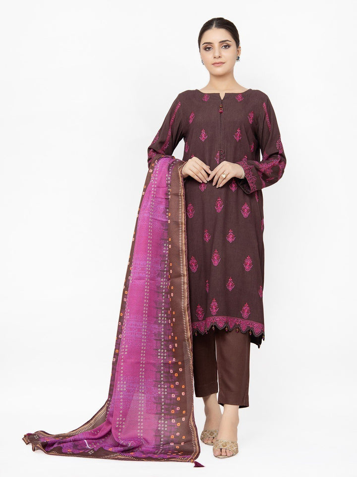 Pret 3Pc Embroidered Crepe Suit - EWTKE22-68144 (3P)