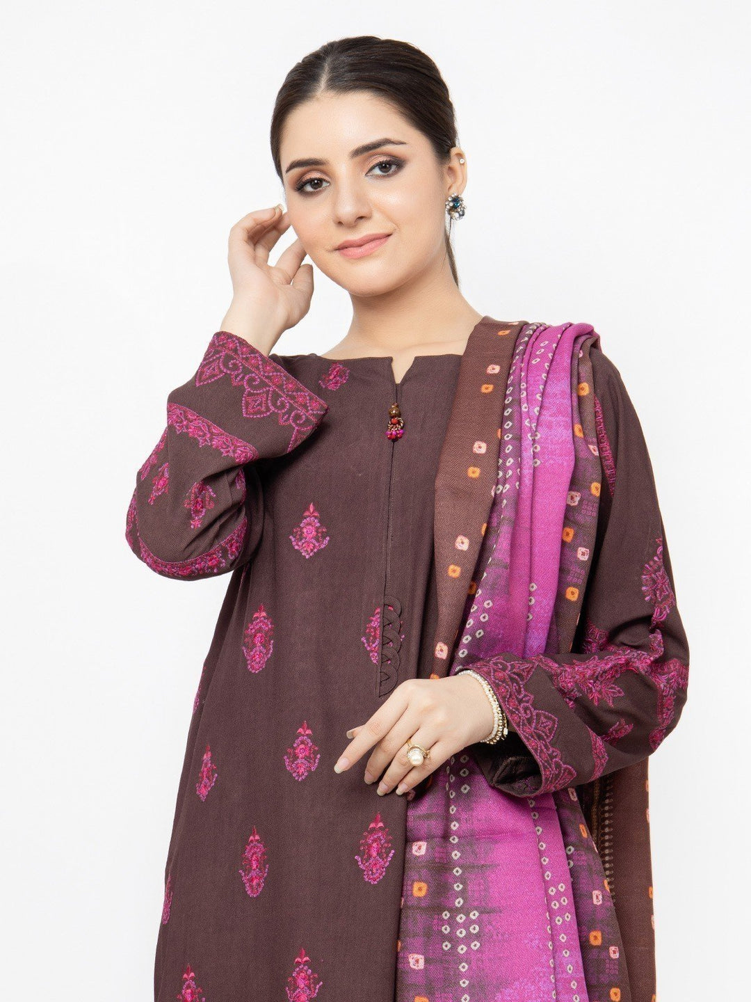 Pret 3Pc Embroidered Crepe Suit - EWTKE22-68144 (3P)