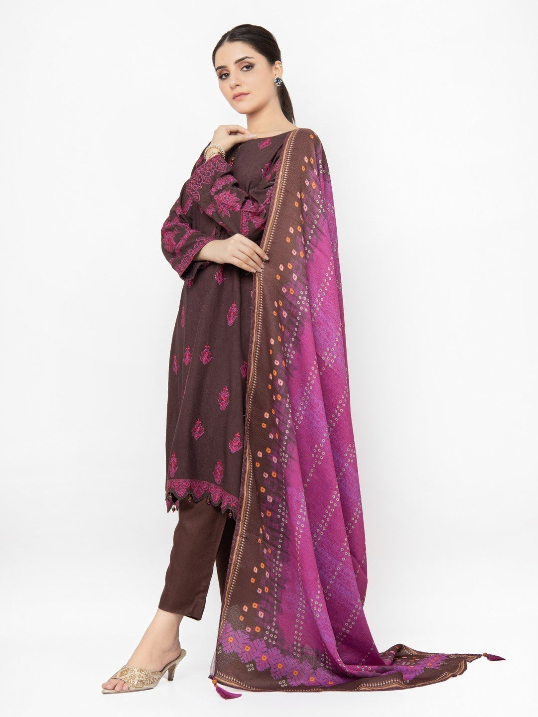 Pret 3Pc Embroidered Crepe Suit - EWTKE22-68144 (3P)