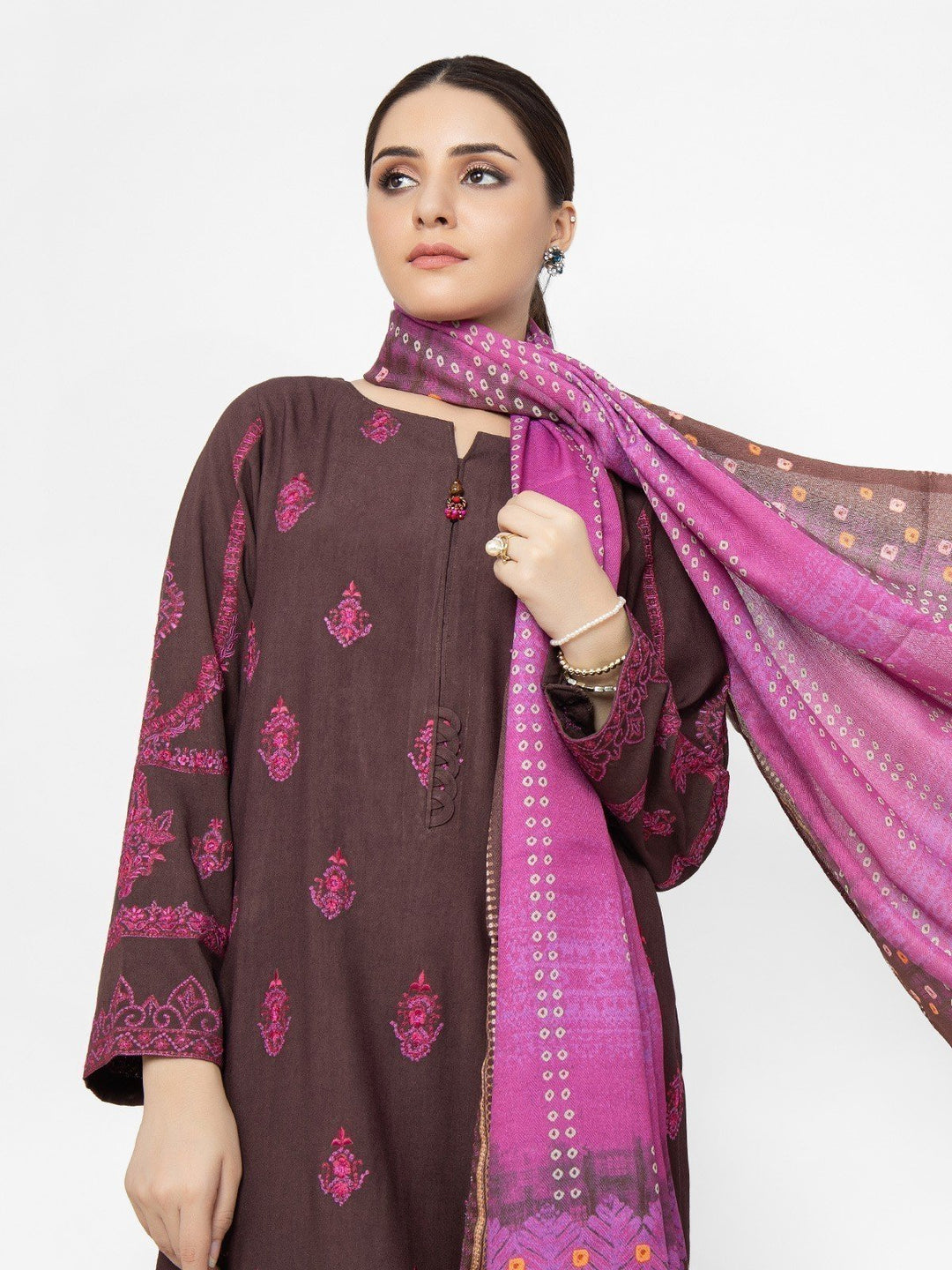 Pret 3Pc Embroidered Crepe Suit - EWTKE22-68144 (3P)