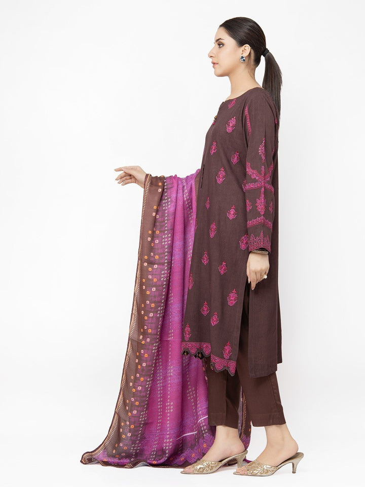 Pret 3Pc Embroidered Crepe Suit - EWTKE22-68144 (3P)
