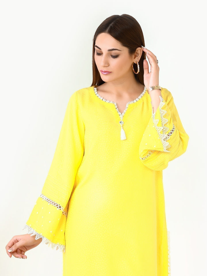 Pret 1Pc Embroidered Dobby Shirt - EWTKE22-68385