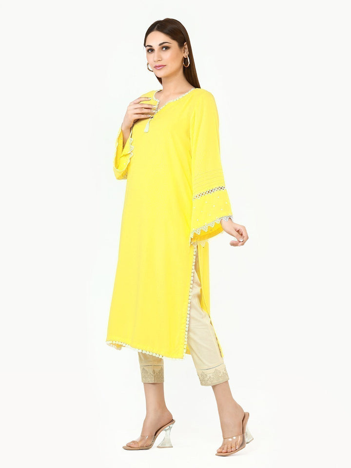 Pret 1Pc Embroidered Dobby Shirt - EWTKE22-68385