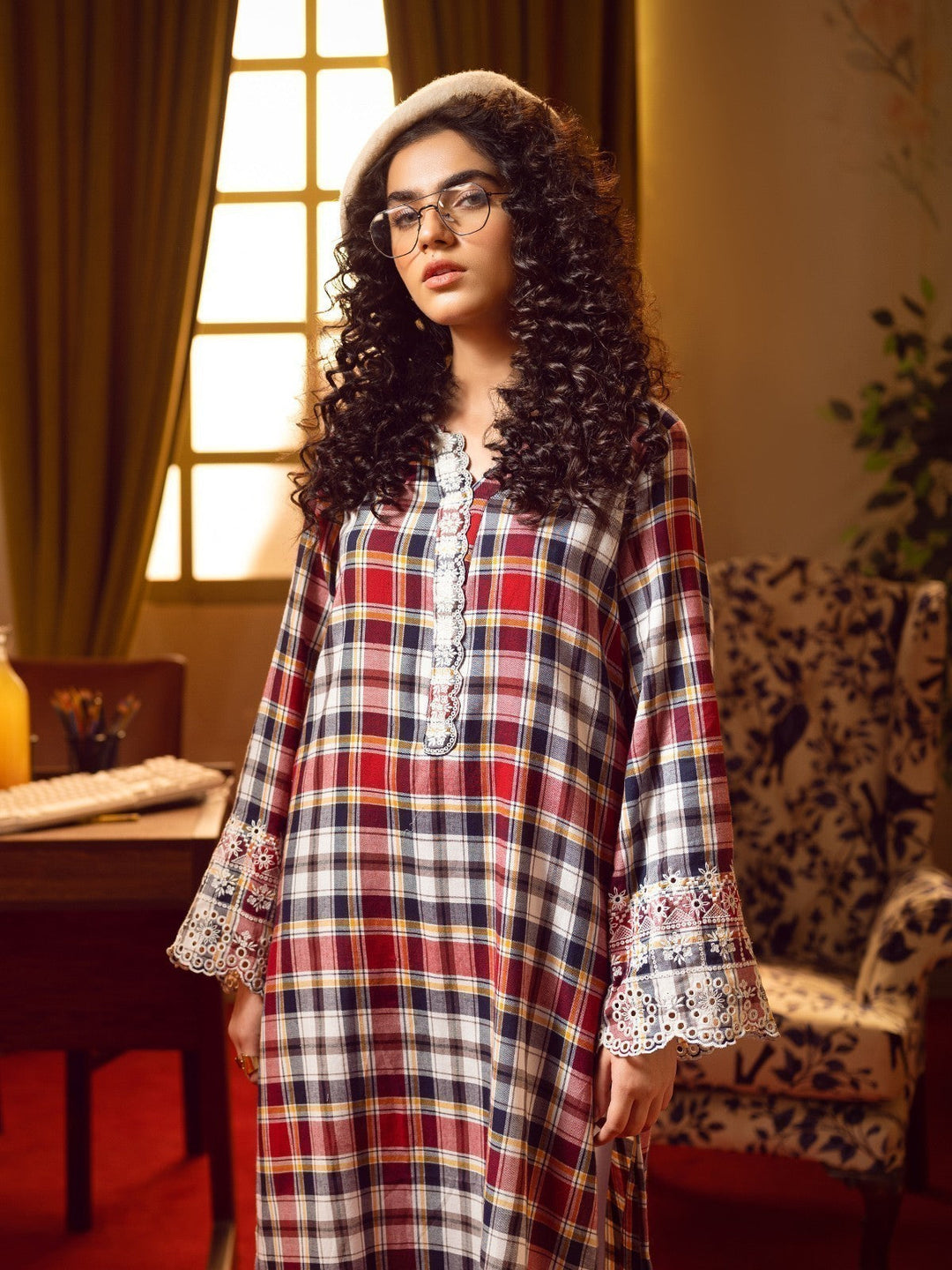 Pret 1Pc Embroidered Cotton Shirt - EWTKE22-68443