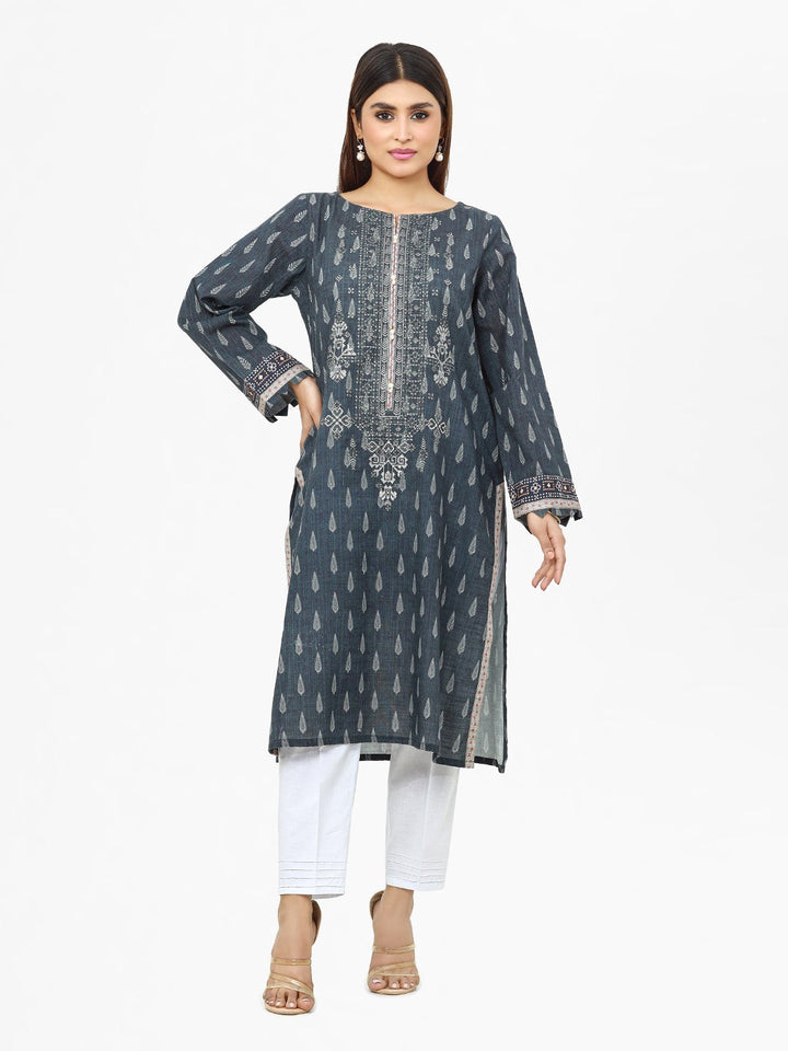 Pret 1Pc Embroidered Khaddar Shirt - EWTKE22-68574