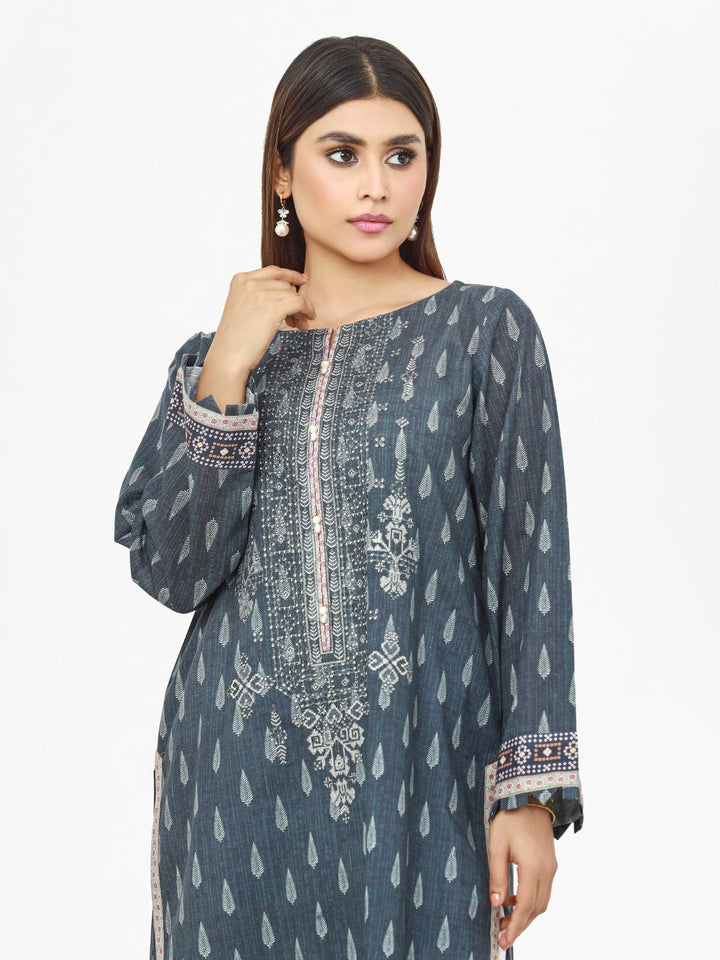 Pret 1Pc Embroidered Khaddar Shirt - EWTKE22-68574