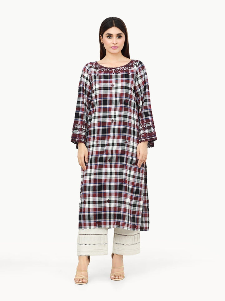 Pret 1Pc Embroidered Cotton Shirt - EWTKE22-69173