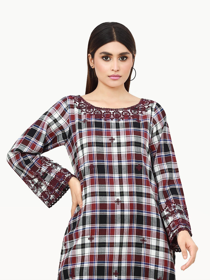 Pret 1Pc Embroidered Cotton Shirt - EWTKE22-69173