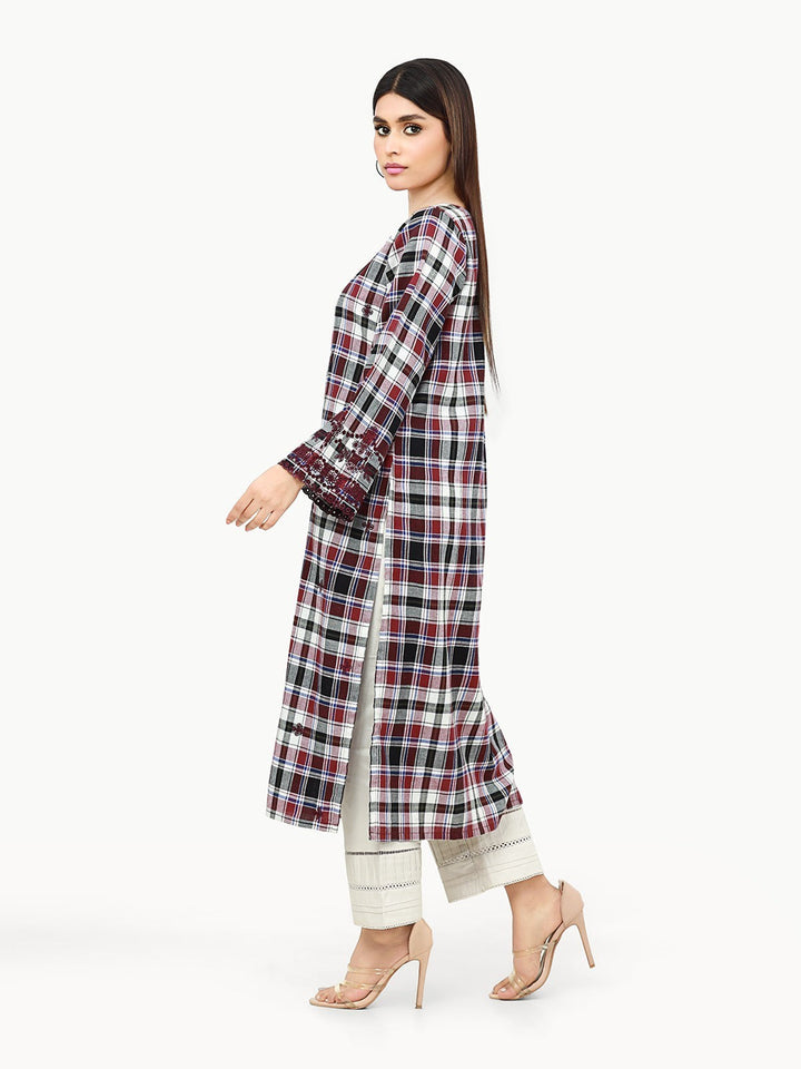 Pret 1Pc Embroidered Cotton Shirt - EWTKE22-69173