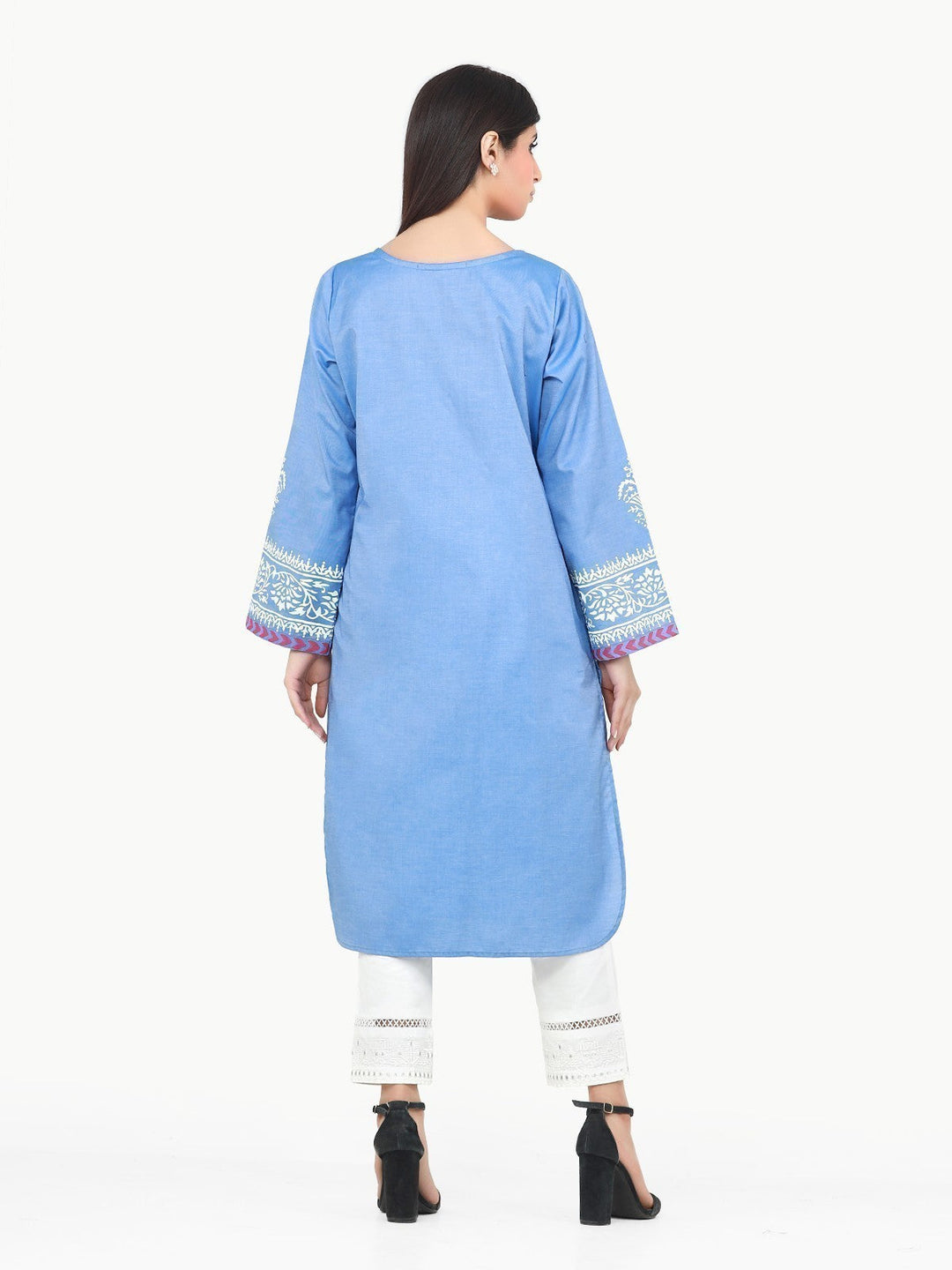Pret 1Pc Printed Chambray Shirt - EWTKP22-68423